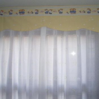 Visillo coordinado y bando