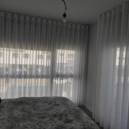 Instalación visillos de onda perfecta en Talavera