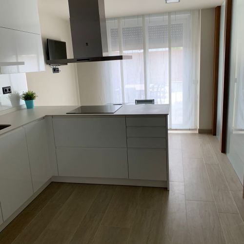 Paneles japoneses en cocina