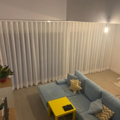 Visillo de onda perfecta en salón