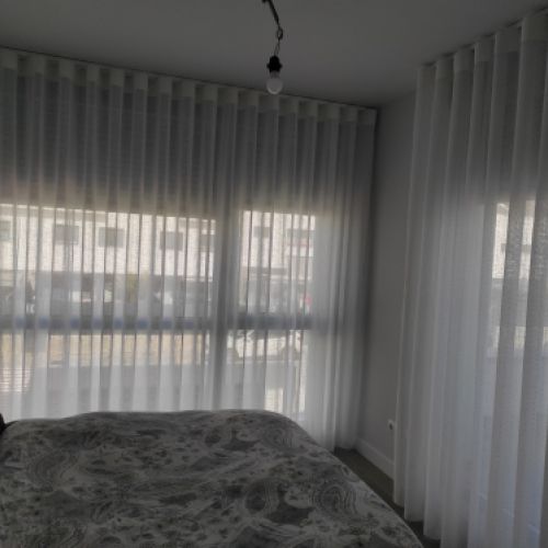 Instalación visillos de onda perfecta en Talavera